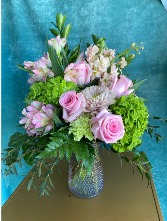 SPARKLING JOY CARAFE MOTHERS DAY ARRANGEMENT