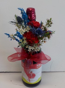 Sparkling Juice with flower nosegay Gift item with flowers in Abbotsford, BC | BUCKETS FRESH FLOWER MARKET Sparkling Juice with flower nosegay Gift item with flowers in Abbotsford, BC | BUCKETS FRESH FLOWER MARKET