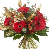 Sparkling Red Wrapped Bouquet