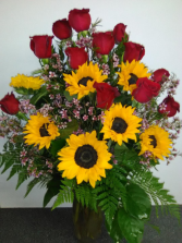 ROSES AND SUNFLOWERS MOTHERS DAY