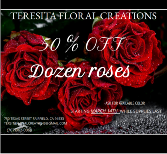 ROSES FOR HALF OFF WHILE SUPPLIES LAST!!