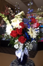 Salute To Remember Floral Vase