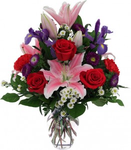 Special Valentine Vase Arrangement