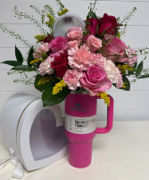 Special Valentines Edition Stanley with Roses and  Special Valetines Day