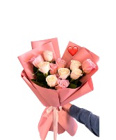 Specially For You Wrapped Bouquet Color Roses