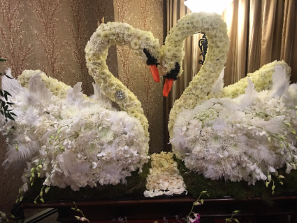 Specialty designs  Love swans. 