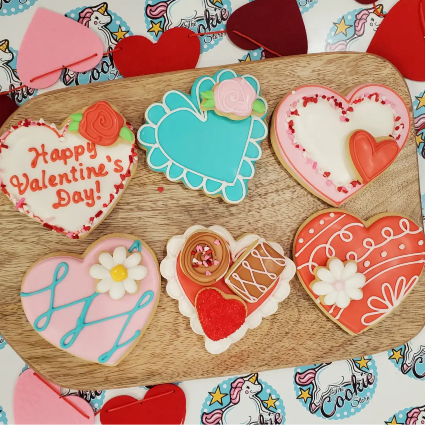 Specialty Valentine Sugar Cookies 