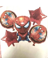 Spider-Man Birthday Balloons Bouquet 