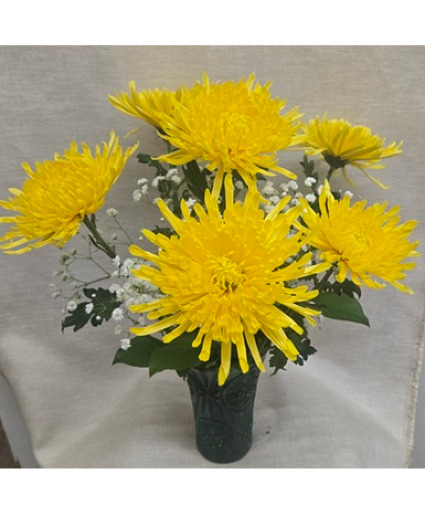 Spider Mums - Yellow Grandparents Day