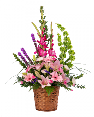 Spirit Flowers Funeral Basket