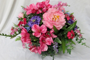Splash of Color Centerpiece Permanent Arrangement by Inspirations Floral Studio