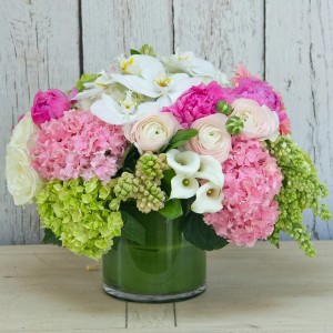 Splash of Pink Vase arrangement 