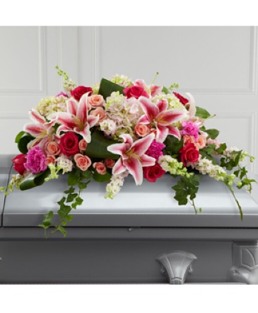 Spledid Grace S13-4994P Casket Spray in Fort Worth, TX | DARLA'S FLORIST