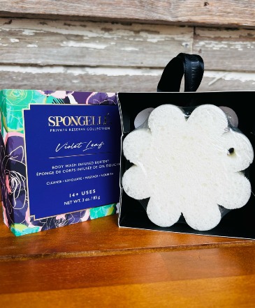 Spongelle Violet Leaf Body Wash Infused Buffer in Key West, FL | Petals & Vines Spongelle Violet Leaf Body Wash Infused Buffer in Key West, FL | Petals & Vines