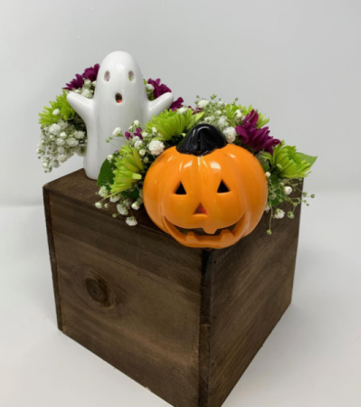 Spooky Pair Tea Light Candle Holder Arrangements