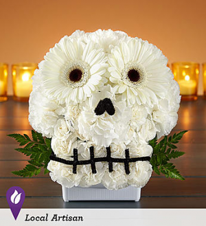Spooky Skull Flower Arrangement holiday