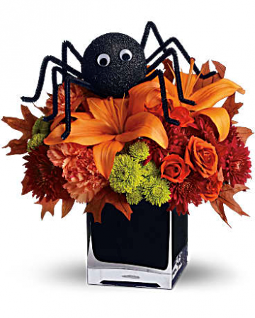Spooky Spider fresh arrangement