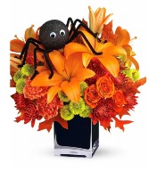 spooky spider vase 