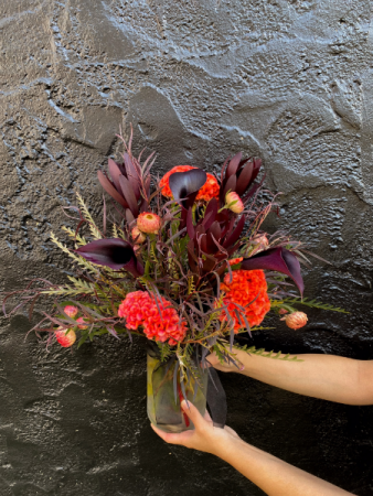 Spooky Vibes A mid-height arrangement