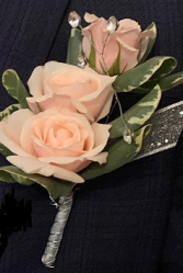 Spray rose Boutonniere Prom, Dance, Homecoming