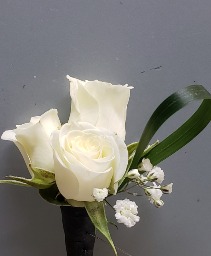 SPRAY ROSE Boutonniere Select Colors