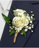 Spray Rose Prom Boutonniere
