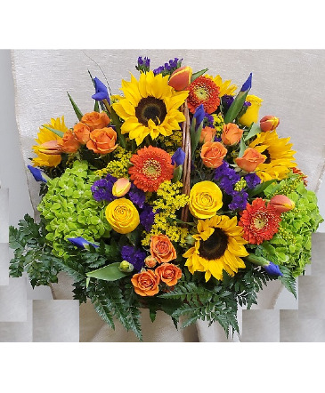Spring Basket Arrangement in Croton On Hudson, NY | Marshall's at Cooke's Flowers