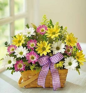 Spring Basket fresh flowers