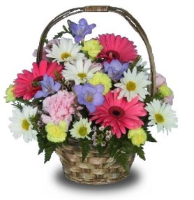 Spring Basket of flowers