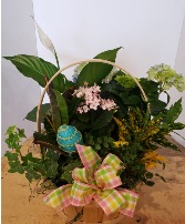 Spring basket with handle Plants