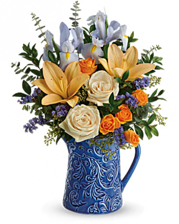 Spring Beauty Pitcher Bouquet