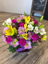 Spring Bliss Cube Arrangement 