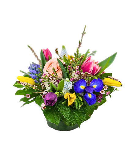 UNAVAILABLE Spring Blooms Designer Choice Vased Arrangement