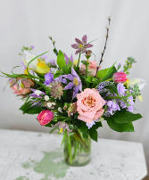SOLD OUT - Spring Blooms Designer's Choice Vased Arrangement