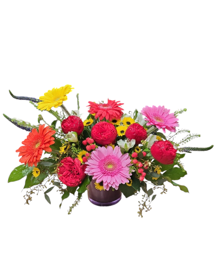 Spring Bucket Vase Arrangement