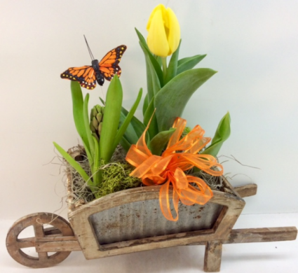 Spring Bulb Wheelbarrow