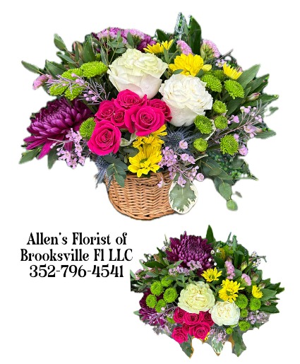 Spring Burst Basket  Fresh cut flowers