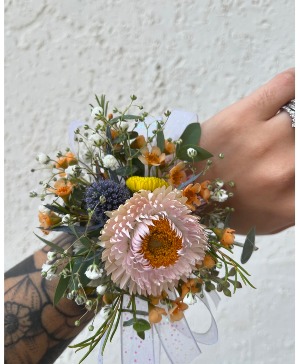 Spring Colored Flowers Designer's Choice Corsage Corsage