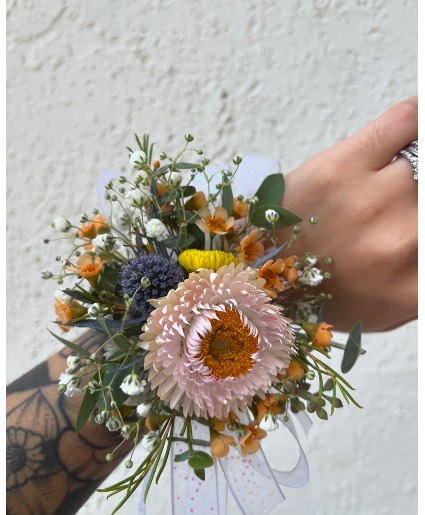 Spring Colored Flowers Designer's Choice Corsage Corsage