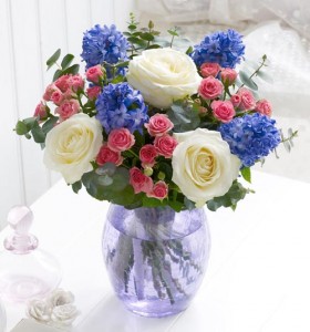 Spring Day Hyacinth, Spray Roses, Roses