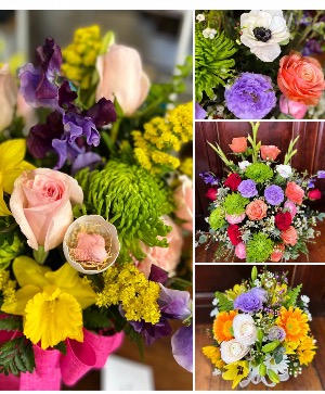 Spring Farm Fresh Bouquet  Local fresh cuts including spring bulb bloomers