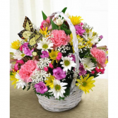 Spring Floral  Basket