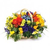 SPRING FLOWER BASKET Basket Mix Flowers