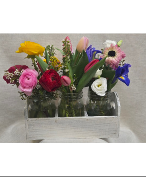 Spring Flower Caddy Arrangement