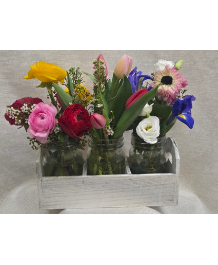 Spring Flower Caddy Arrangement