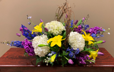 Spring Garden Basket Arrangement