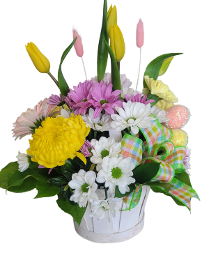 Spring Glow Basket Fresh arrangement 