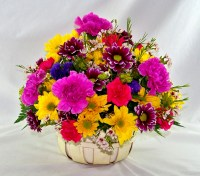 Spring in a Basket Basket Arrangement