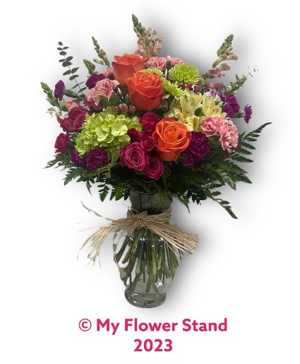 Spring in to Valentine's Day Mixed Floral Vase 