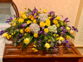 Spring Iris spray  funeral 